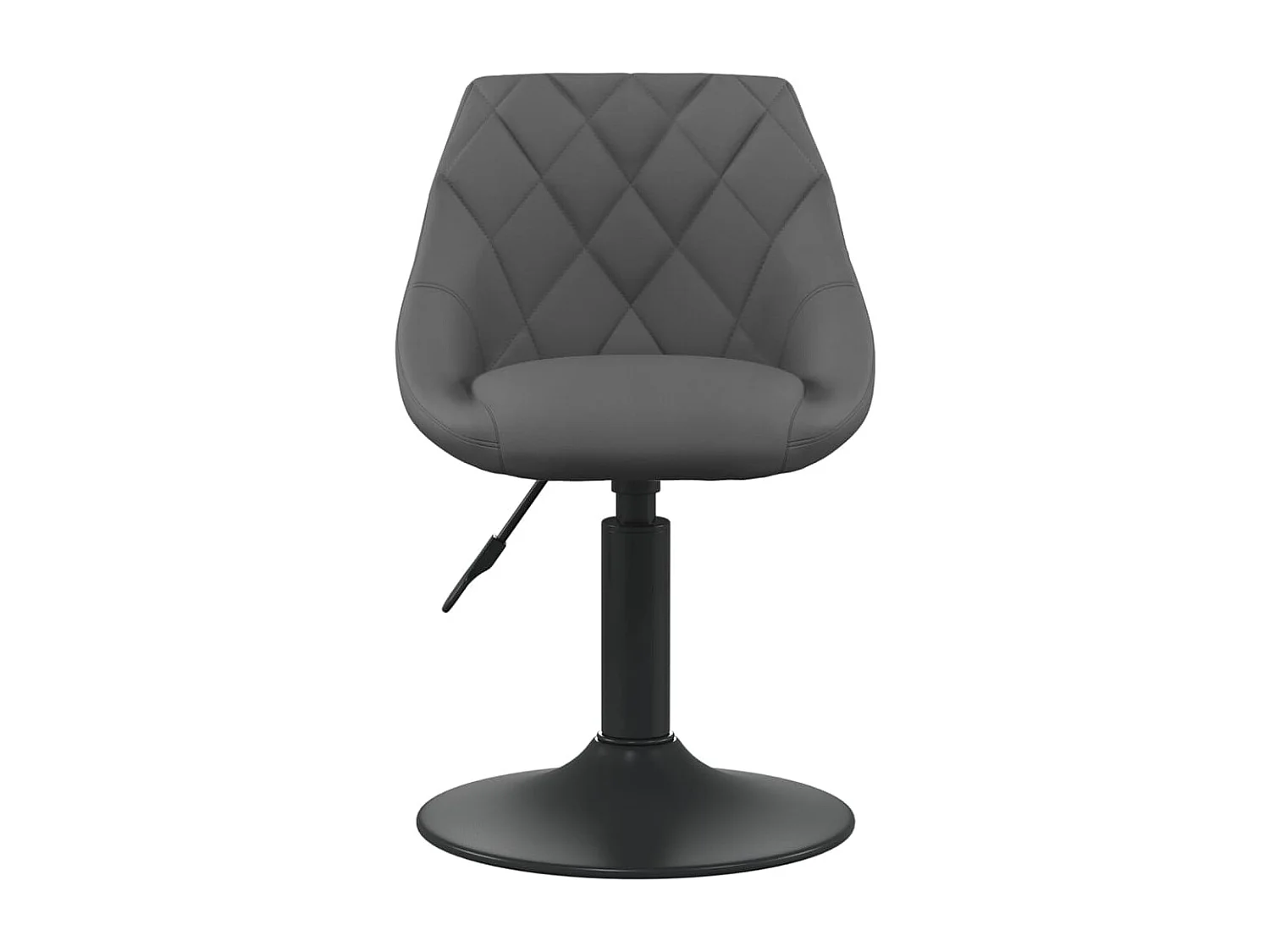 Chaises pivotantes de salle à manger 6 pcs Gris foncé Velours 26