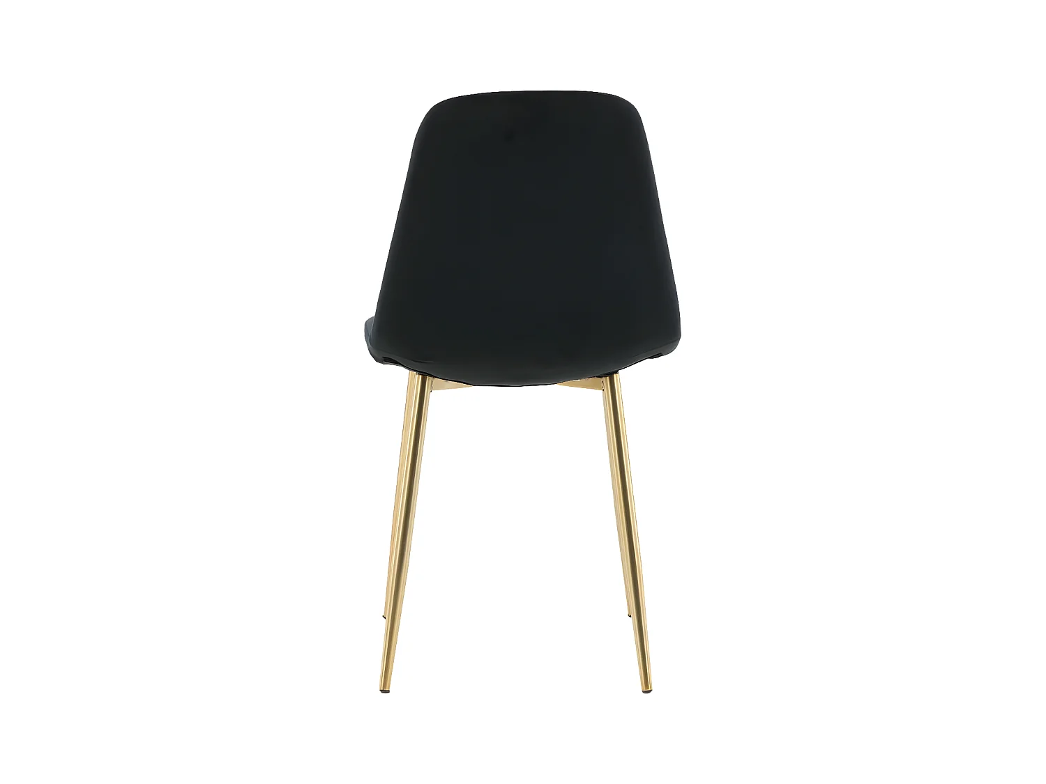 Eetkamerstoelen 2 st Polar fluweel zwart en messing