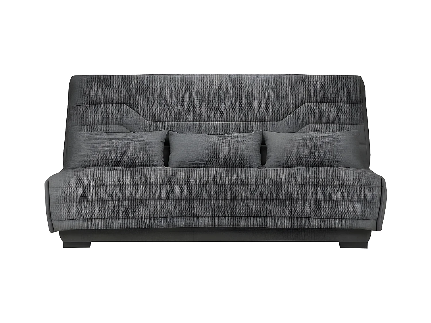 Canapé Clic Clac nouveau tissu avec coffre matelas Bultex 15cm Bianca 140x200-Couleur Jaune miel