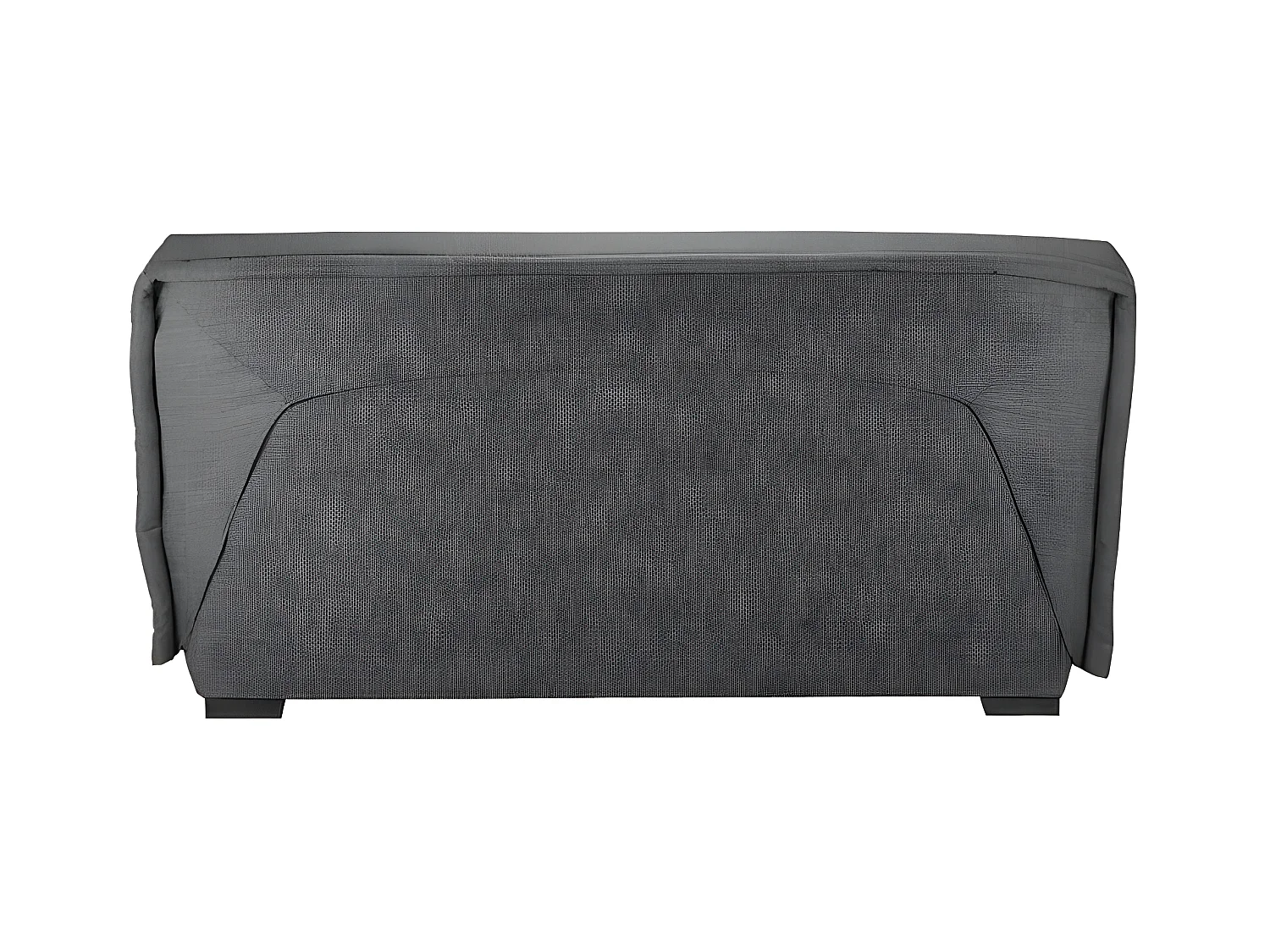 Canapé Clic Clac nouveau tissu avec coffre matelas Bultex 15cm Bianca 140x200-Couleur Jaune miel