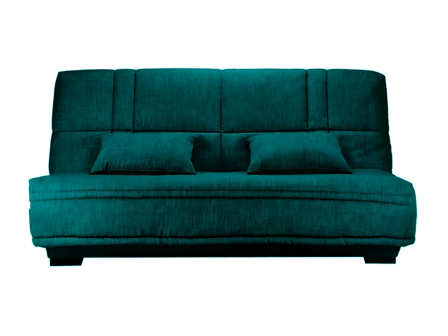 Stoffen slaapbank met Starlux matrasopberger 17 cm Minel 207 cm-Kleur smaragdgroen