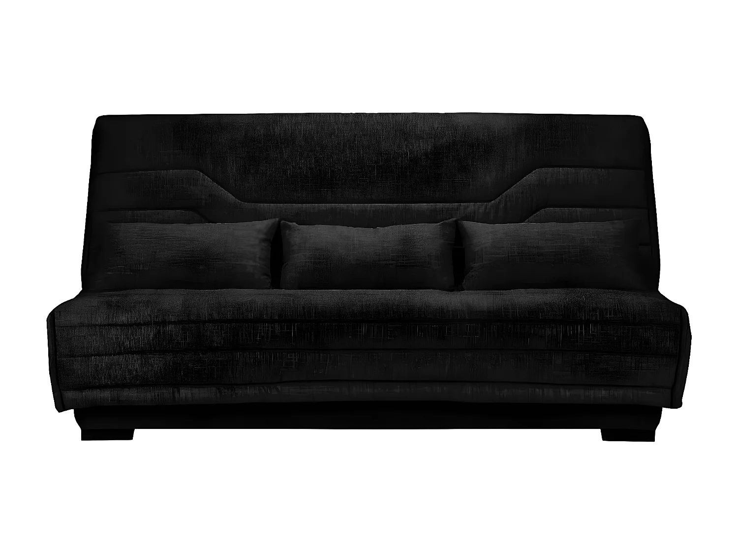 Clic Clac bank nieuwe stof met Bultex matrasbox 15 cm Bianca 140x200 cm-Kleur Donkergrijs gevlekt