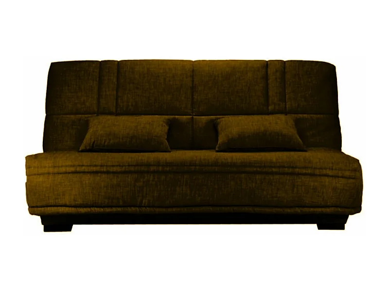 Stoffen slaapbank met Starlux matrasopberger 17 cm Minel 207 cm-Kleur Lichtbruin