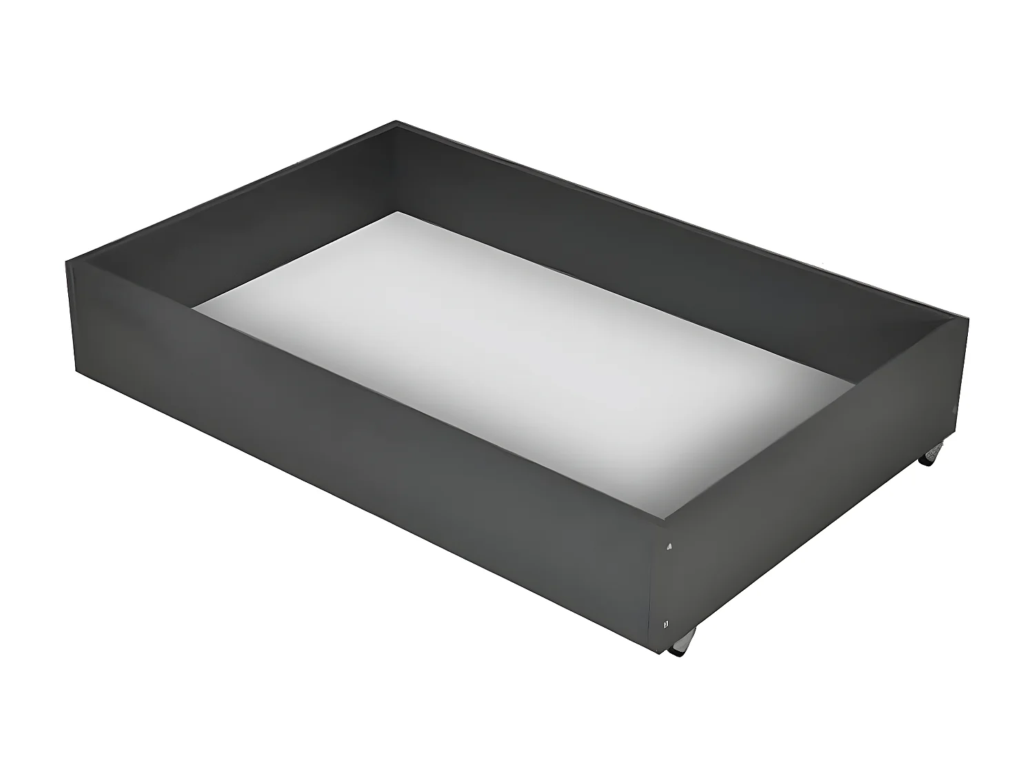 Banquette clic clac tissu 130x190 matelas Starbed 13cm avec coffre de rangement Raka-Couleur Bleu canard