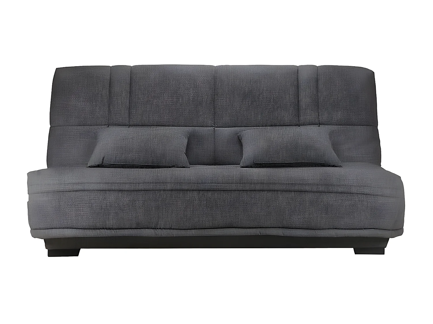 Canapé clic clac tissu avec rangement matelas Starlux 17cm Minel 207cm-Couleur Taupe