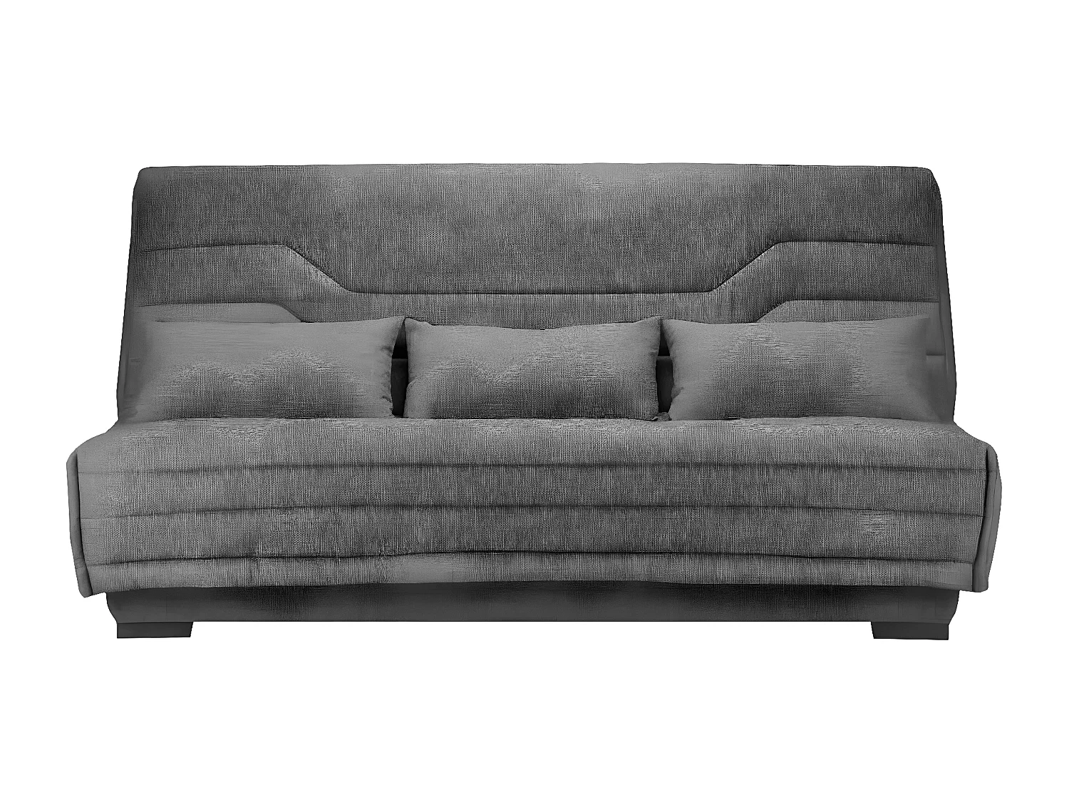 Clic Clac bank nieuwe stof met Bultex matrasbox 15 cm Bianca 140x200 cm-Kleur Grijs