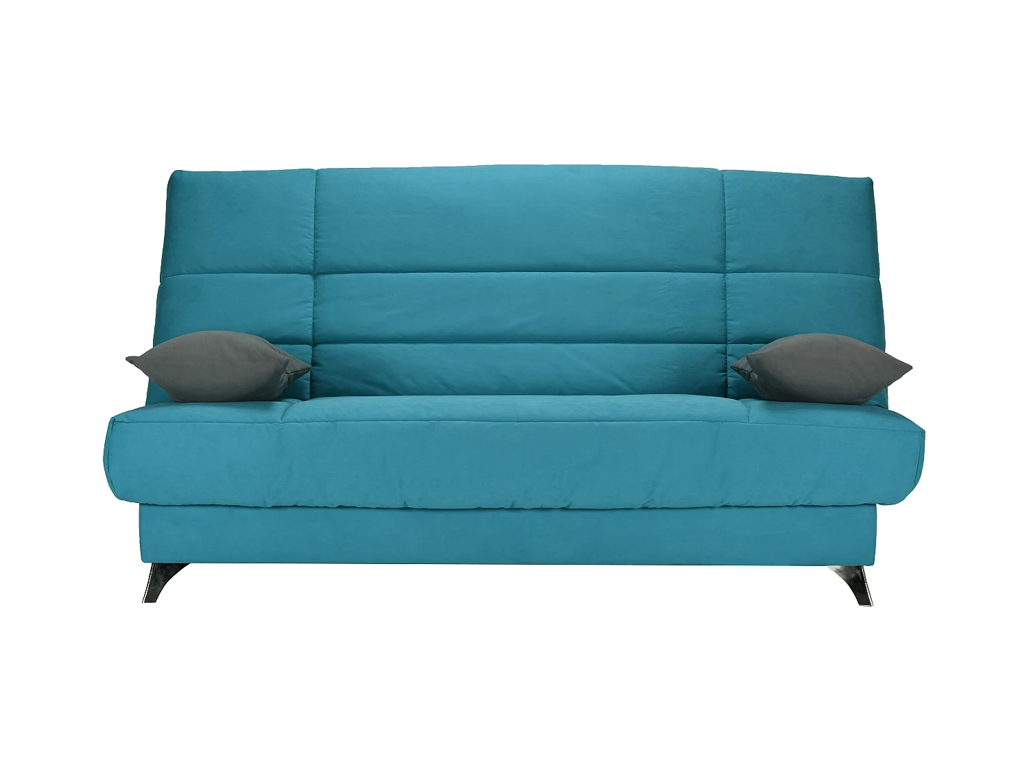 Banquette Clic-clac tissu 130x190 matelas Bultex 14cm avec rangement Belax-Couleur B 925