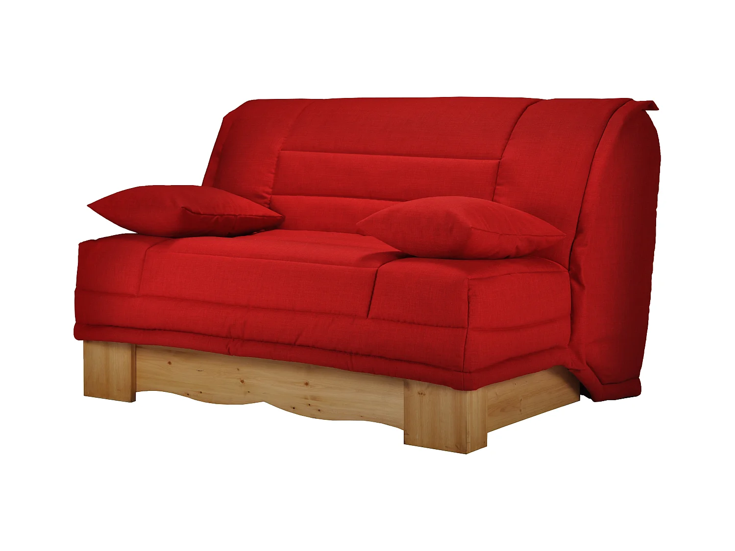 Banquette clic Clac tissu 130x190 avec coffre de rangement Mirabel-Couleur B 923