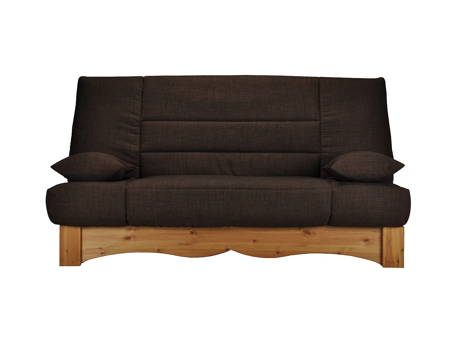 Banquette clic Clac tissu 130x190 avec coffre de rangement Mirabel-Couleur B 922
