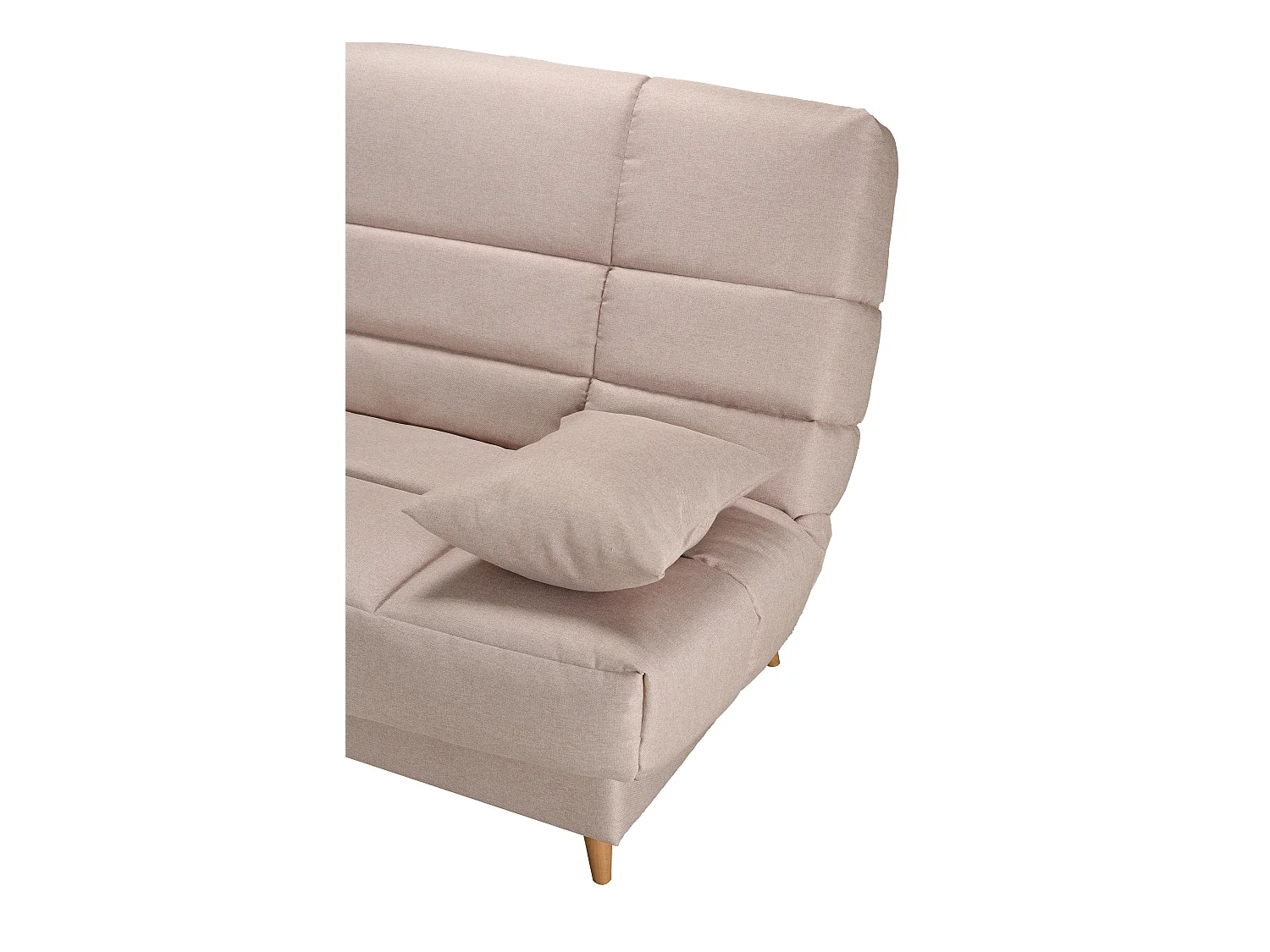 Banquette Clic-clac tissu 130x190 matelas Starflex 13cm avec rangement Kalix-Couleur Bleu foncé