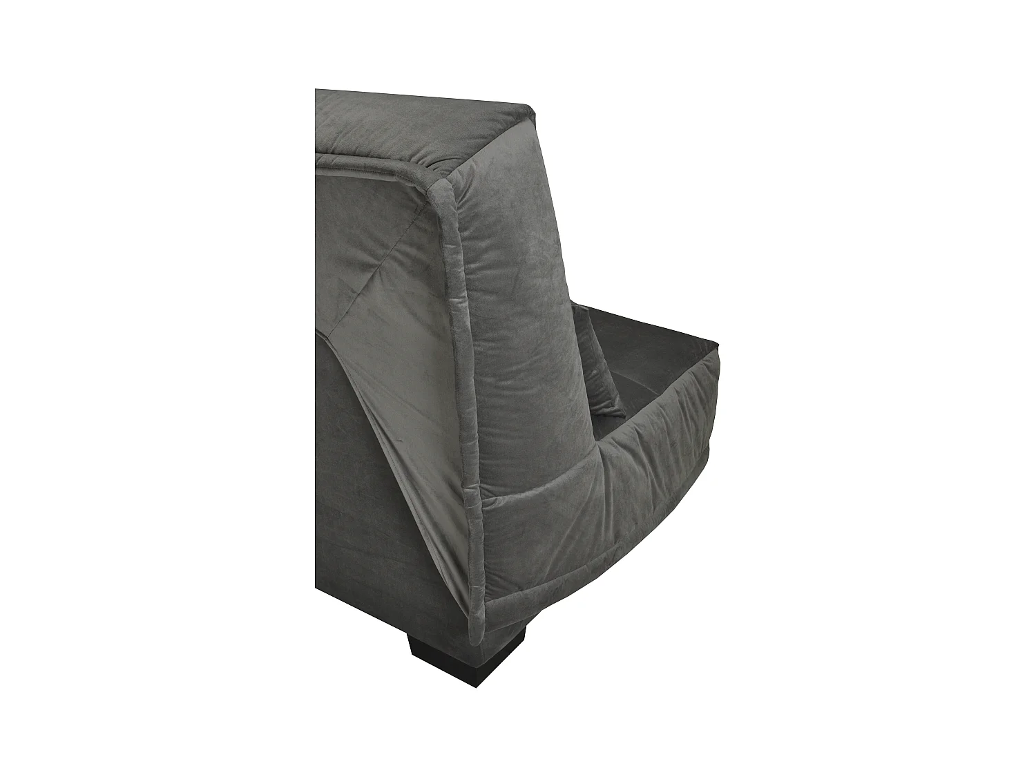 Canapé clic clac tissu avec rangement matelas Bultex 20cm Sabor 193cm-Couleur Bleu foncé
