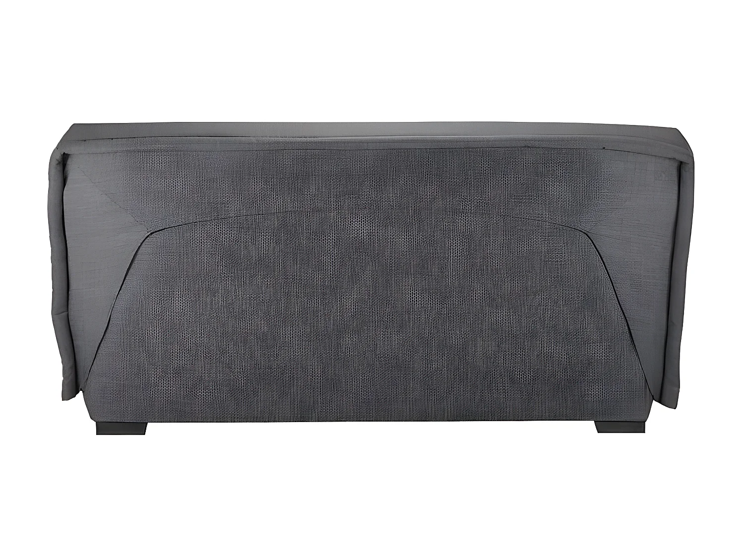 Canapé Clic Clac nouveau tissu avec coffre matelas Bultex 15cm Bianca 140x200-Couleur Marron clair