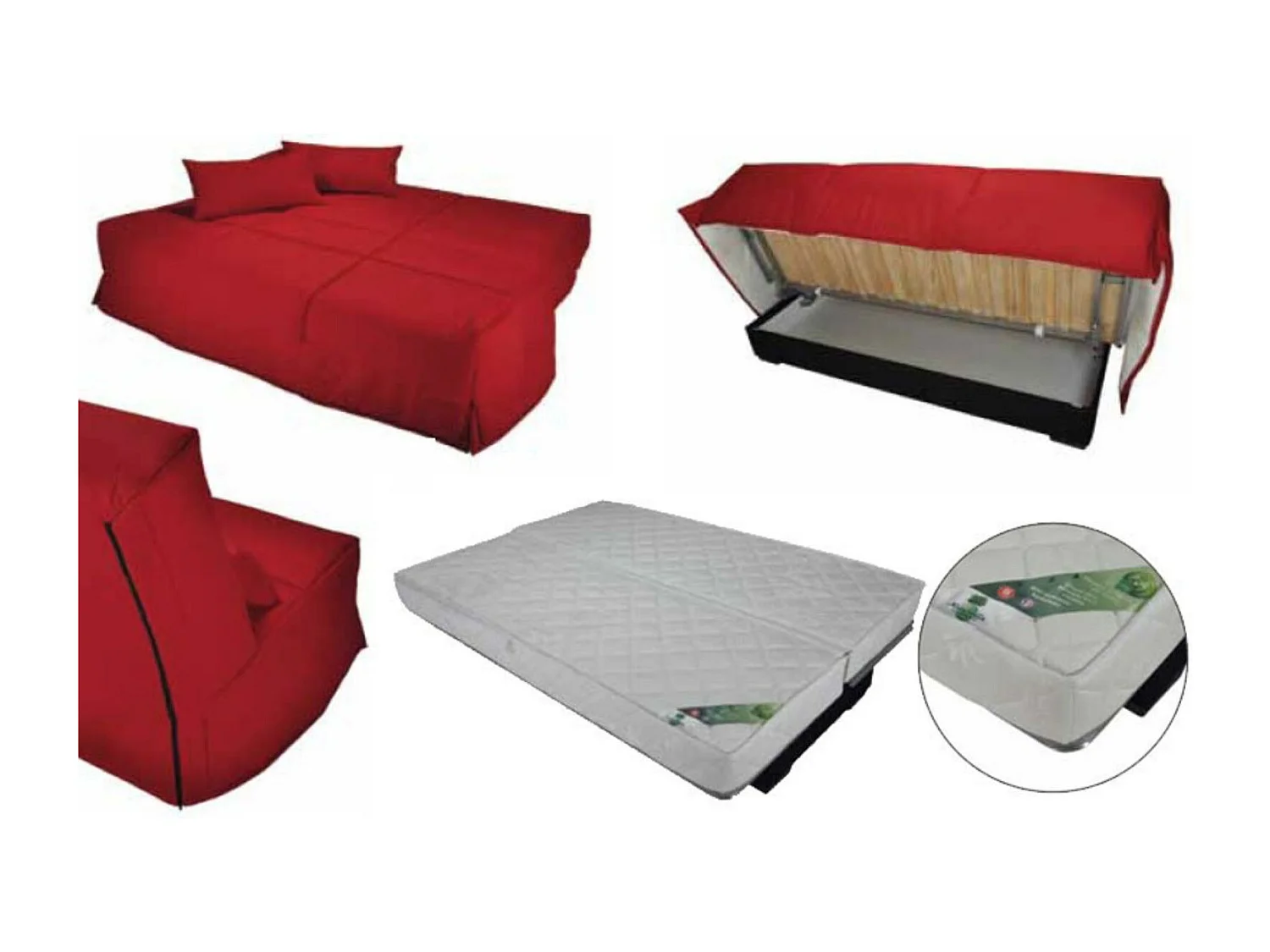 Clic Clac Matelas Naturalys 15cm Bioko-Couleur B229