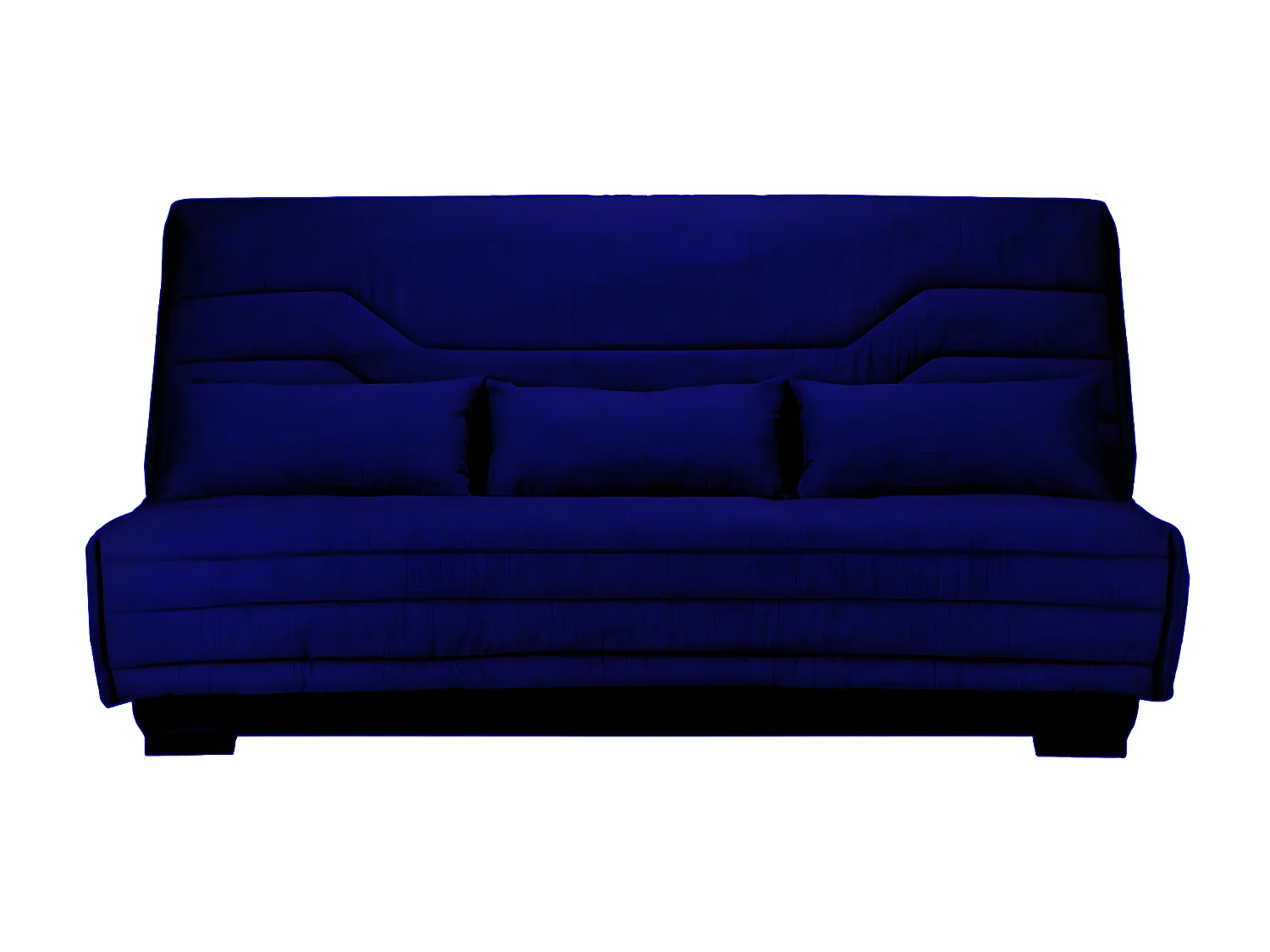 Clic Clac bank nieuwe stof met Bultex matrasbox 15 cm Bianca 140x200 cm-Kleur Middernacht blauw