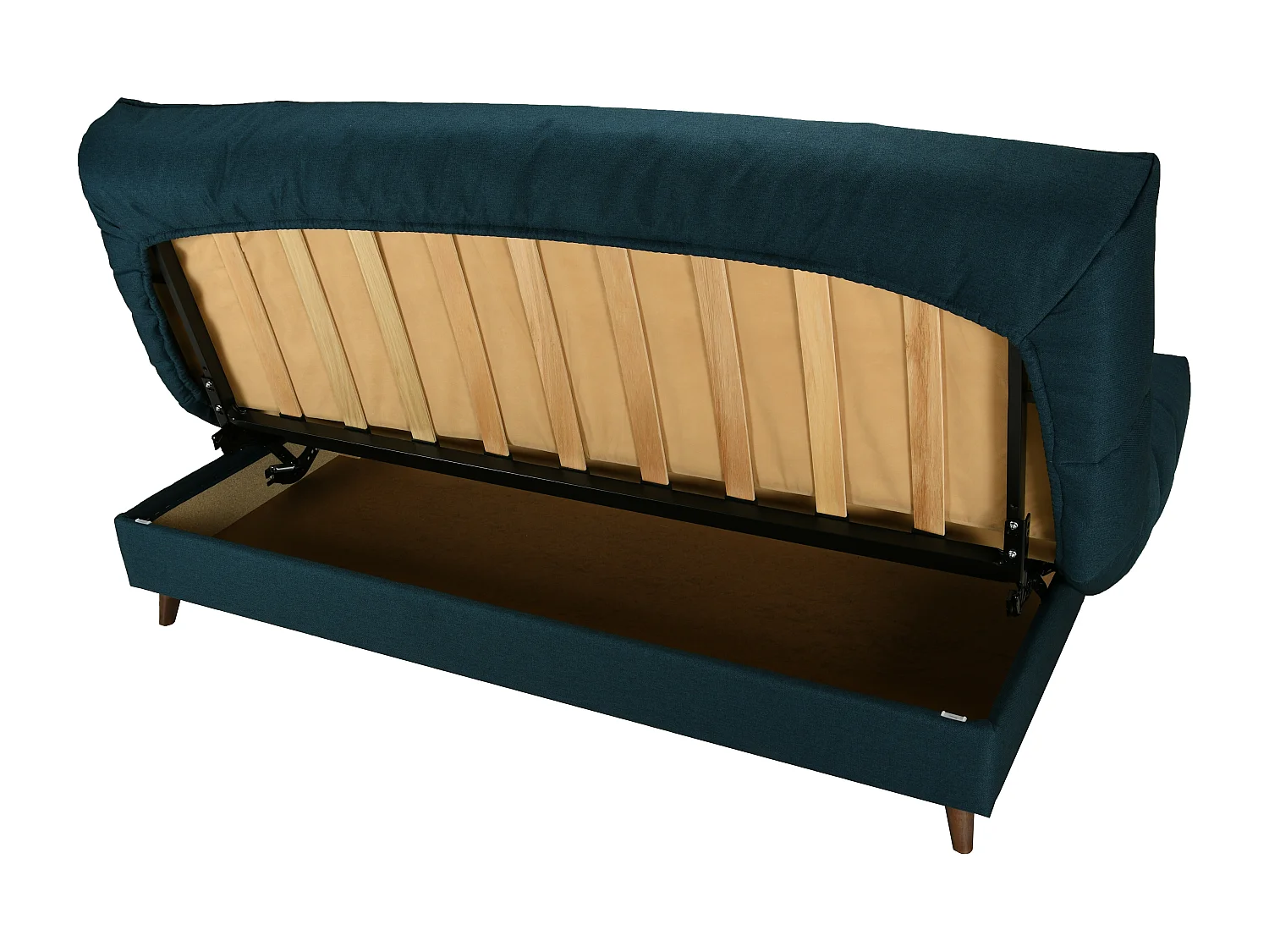 Clic-clac tissu 130x190 avec coffre Matelas Starflex 13cm Soky-Couleur A 963