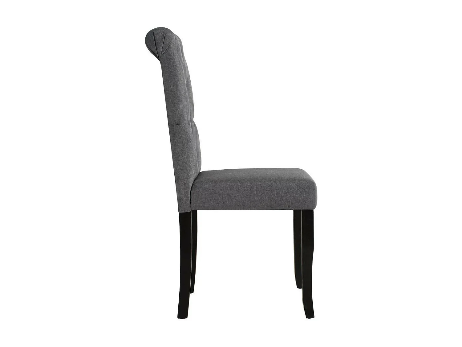 Chaises de salle à manger 6 pcs Gris foncé Tissu 10