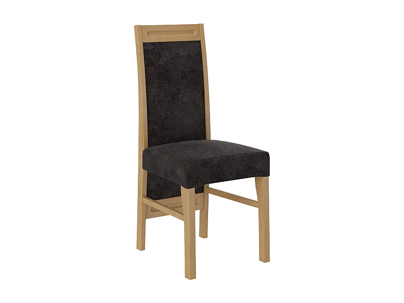 Chaise bois de hêtre clair et tissu au choix Valka-Tissu 27104