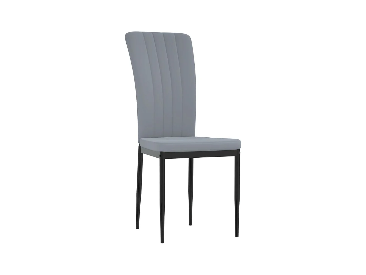 Eetkamerstoelen 4 st fluweel lichtgrijs