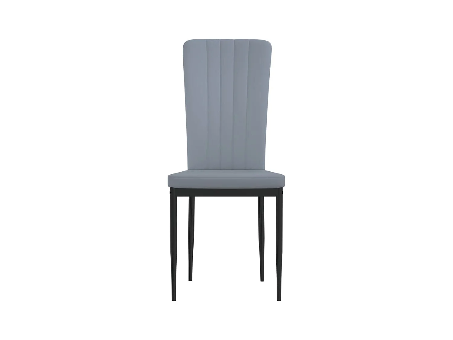 Eetkamerstoelen 4 st fluweel lichtgrijs