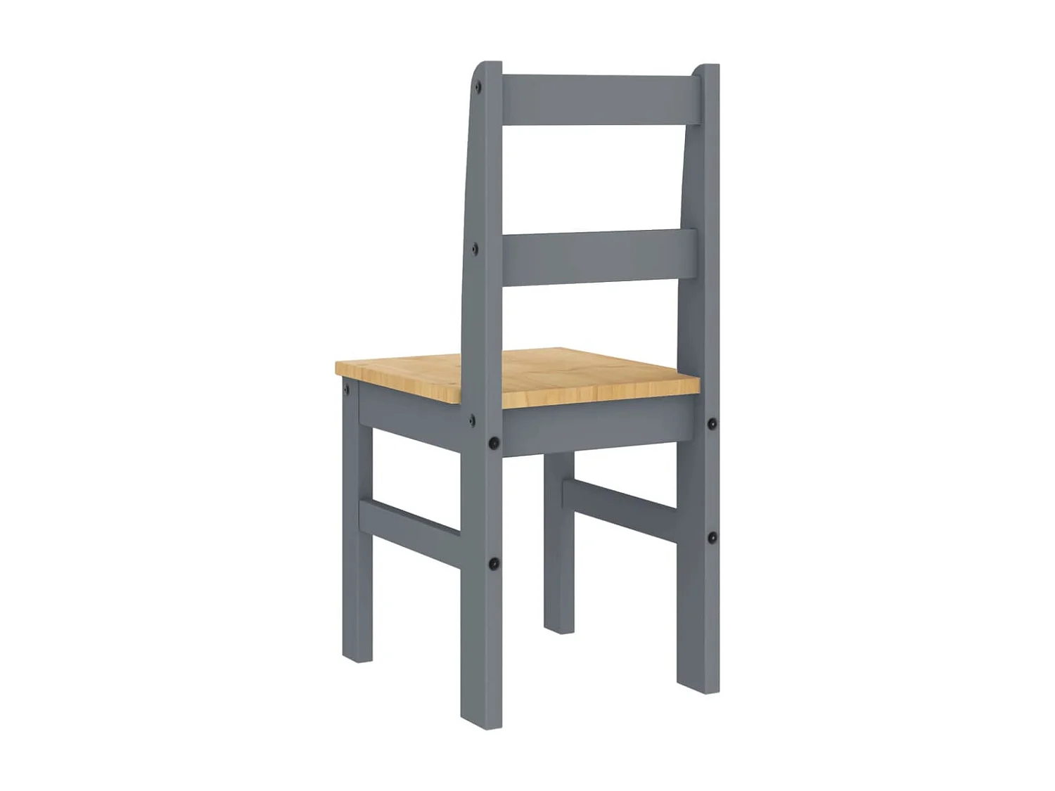Eetkamerstoelen 2 st Panama 40x46x90 cm grenenhout grijs