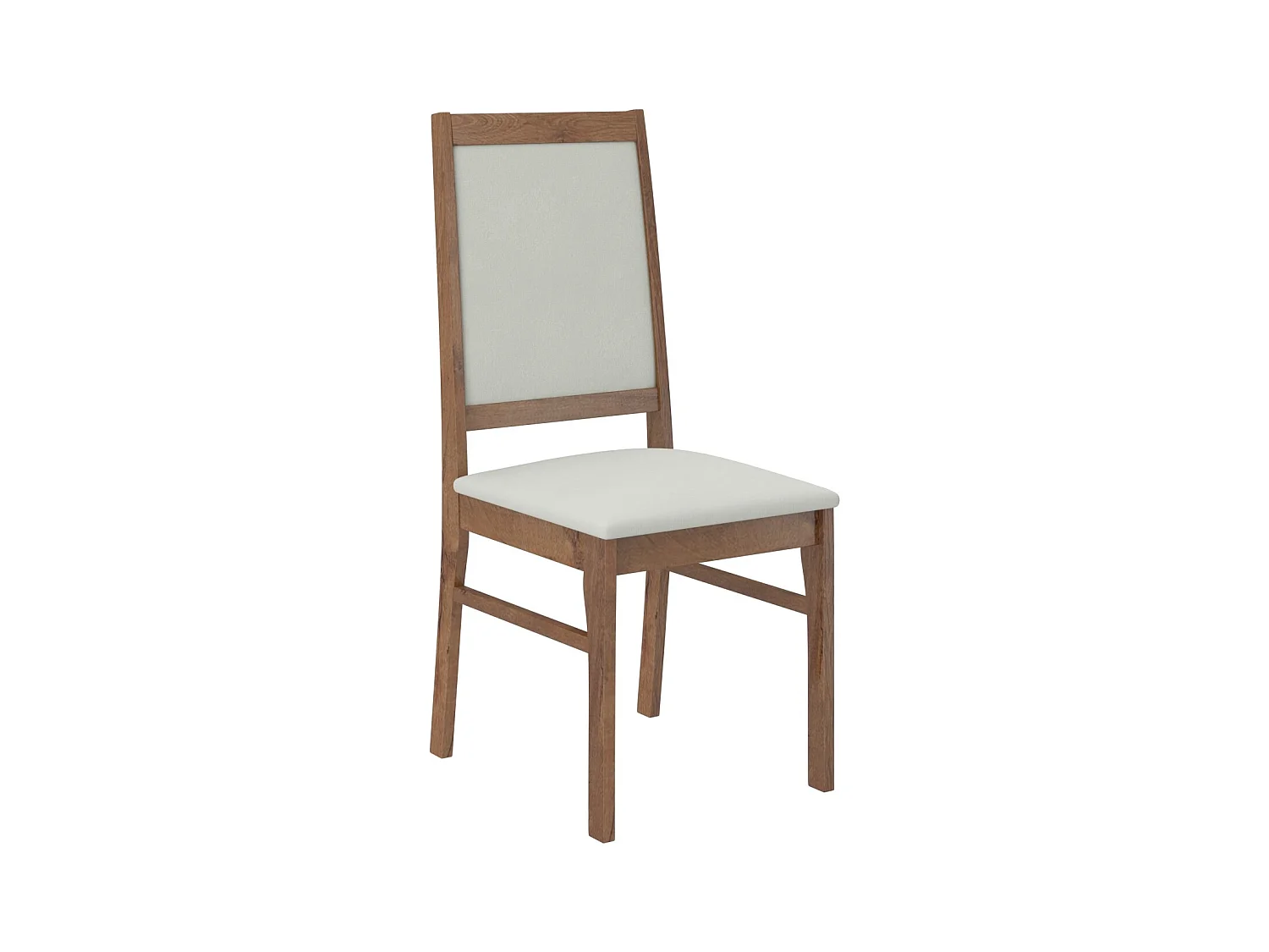 Chaise bois marron et tissu Klarika-Tissu 27107