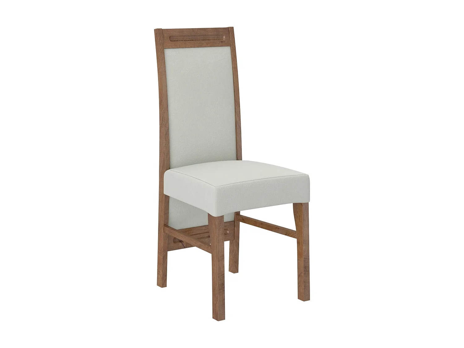Chaise bois marron et tissu au choix Valka-Tissu 27127