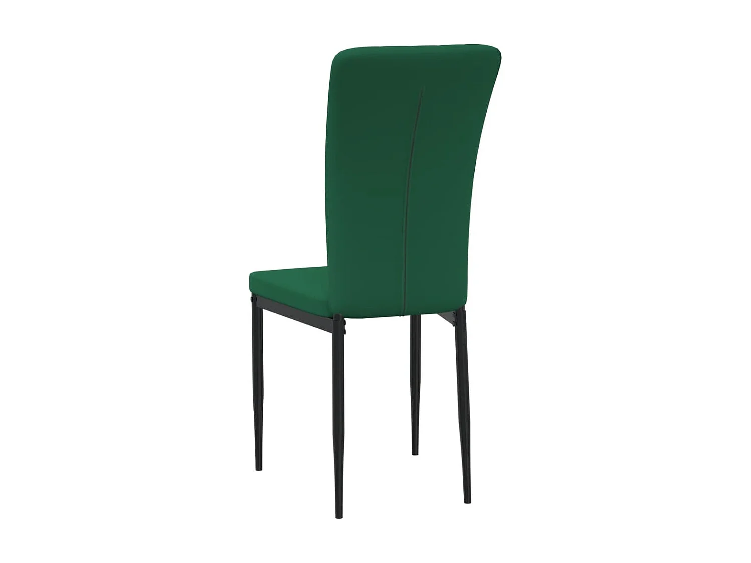 Chaises à manger lot de 4 Vert foncé Velours