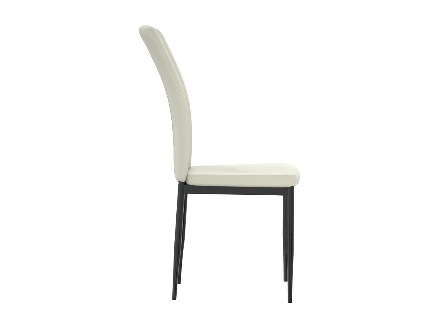 Chaises à manger lot de 4 Crème Velours