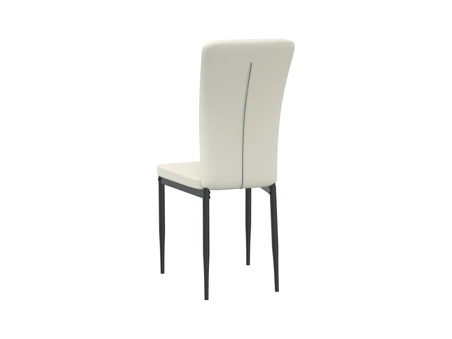 Chaises à manger lot de 2 Crème Velours