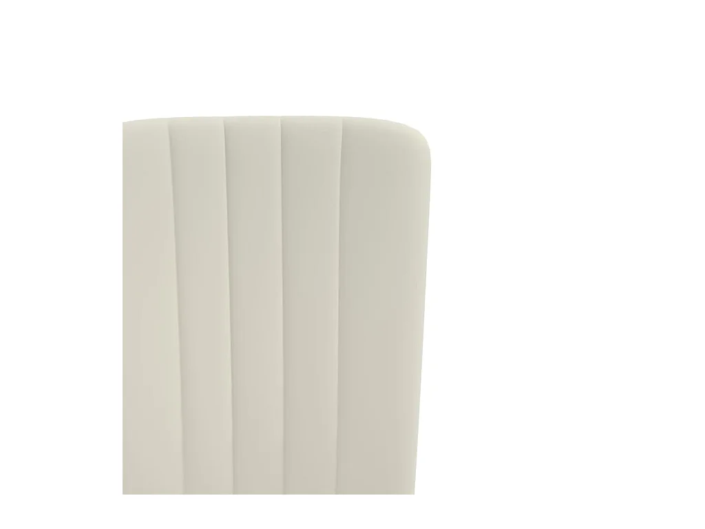 Chaises à manger lot de 2 Crème Velours