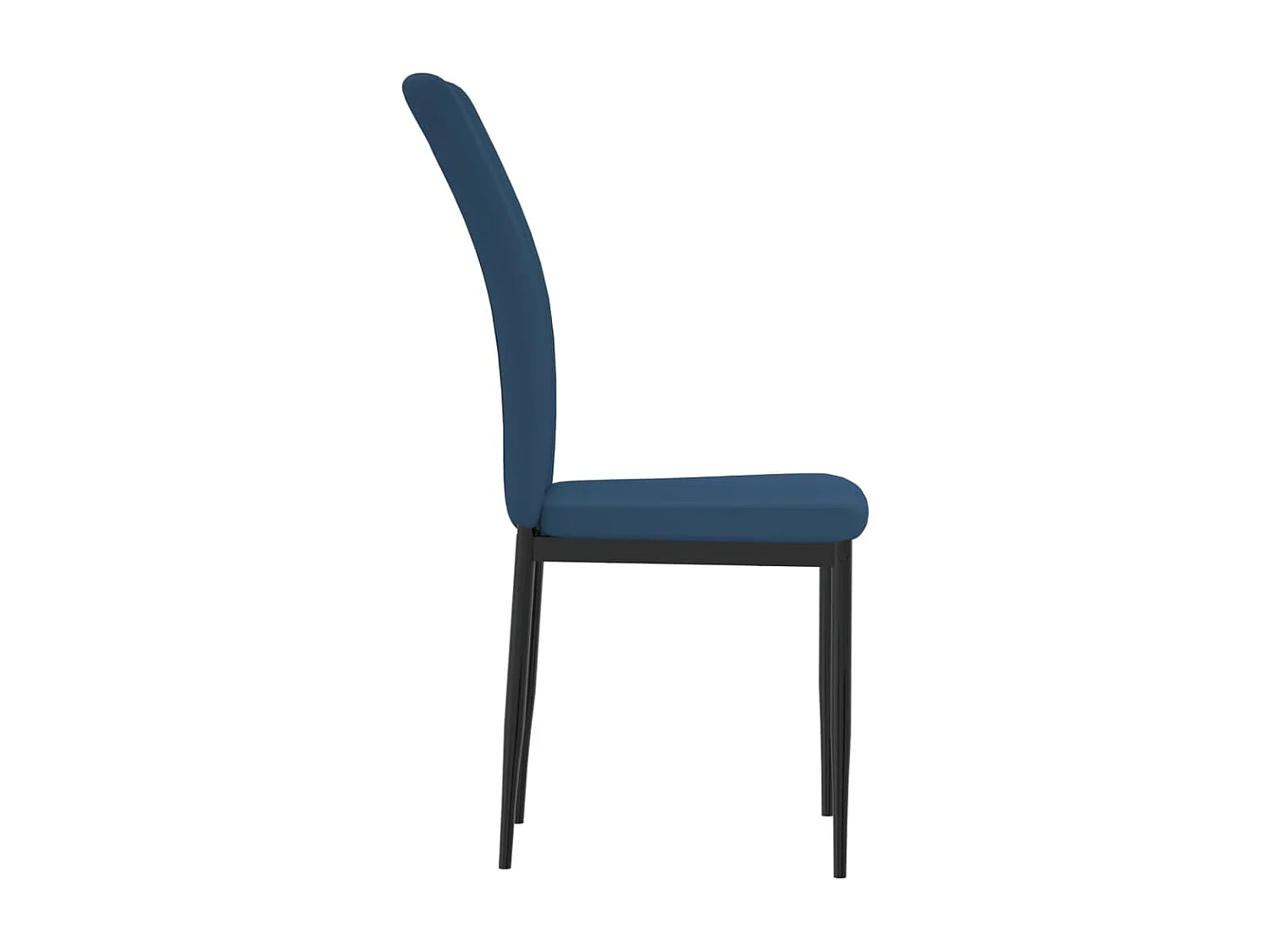 Eetkamerstoelen 4 st fluweel blauw