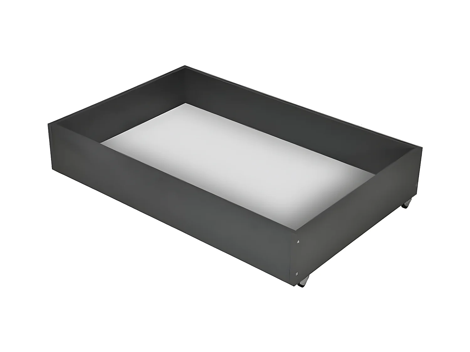 Stoffen slaapbank 130x190 cm Starbed matras 13 cm met Raka opbergdoos-Kleur Grijs