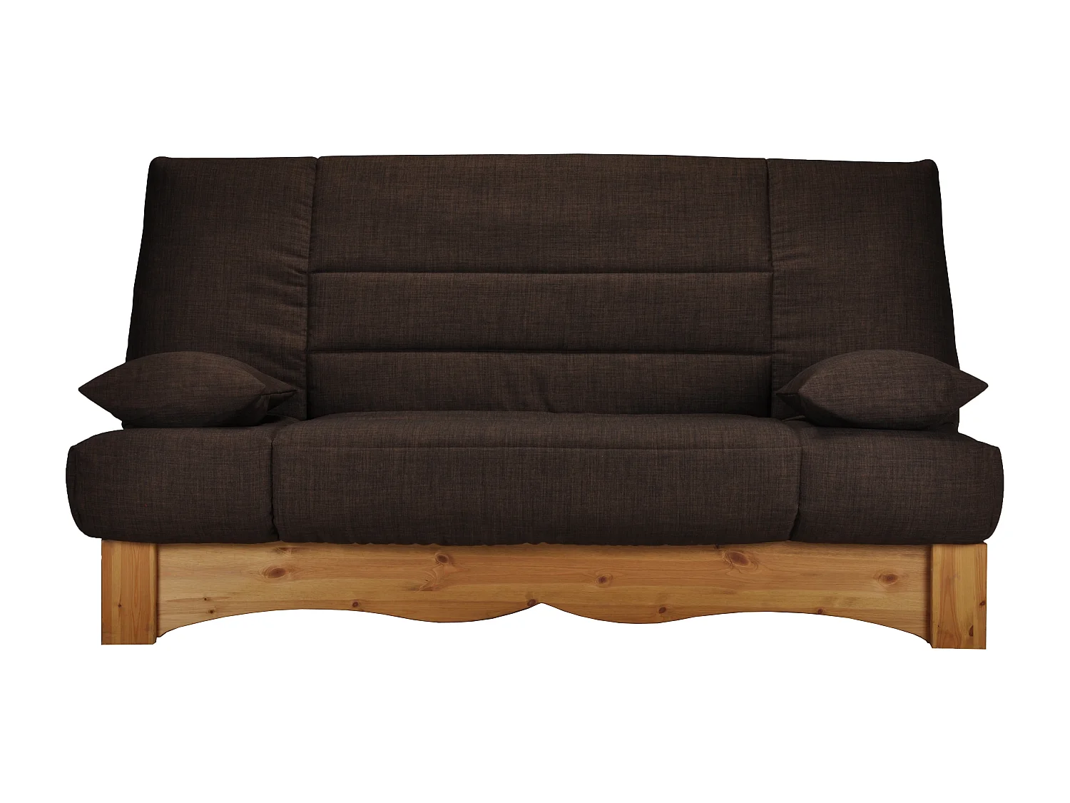 Banquette clic Clac tissu 130x190 avec coffre de rangement Mirabel-Couleur B 925