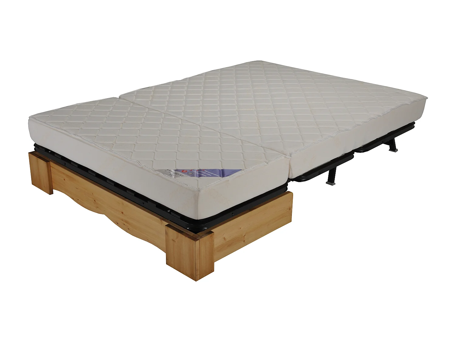 Banquette clic Clac tissu 130x190 avec coffre de rangement Mirabel-Couleur B 925