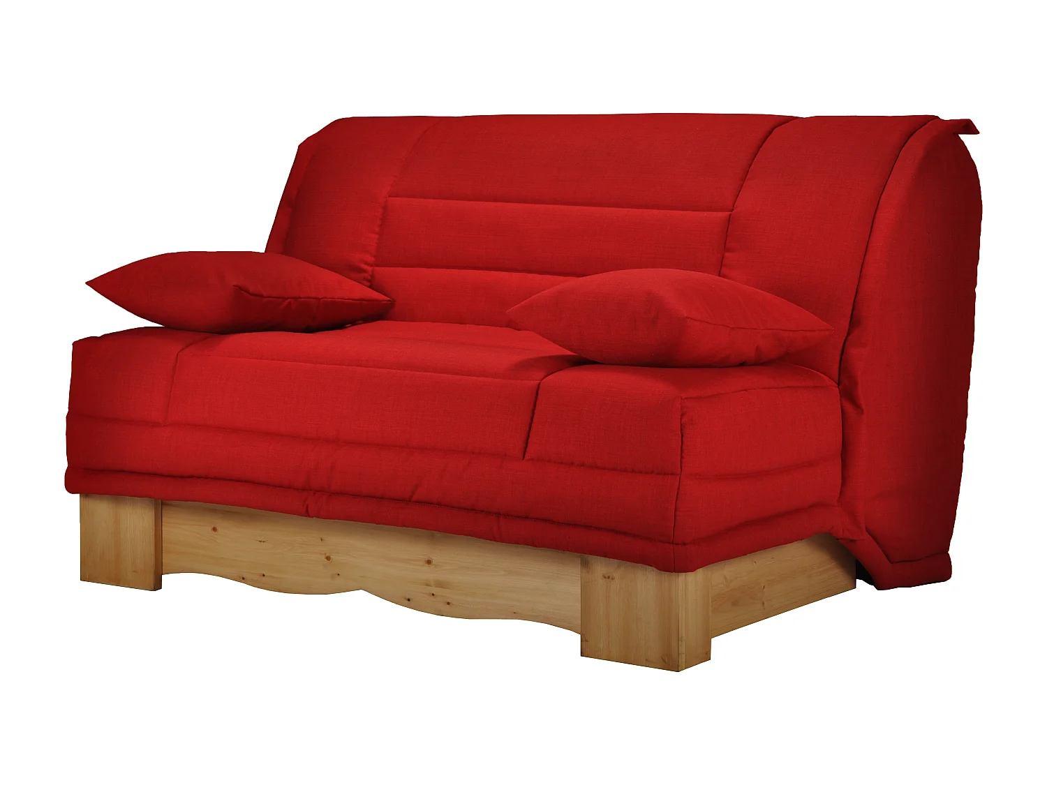 Banquette clic Clac tissu 130x190 avec coffre de rangement Mirabel-Couleur B 925