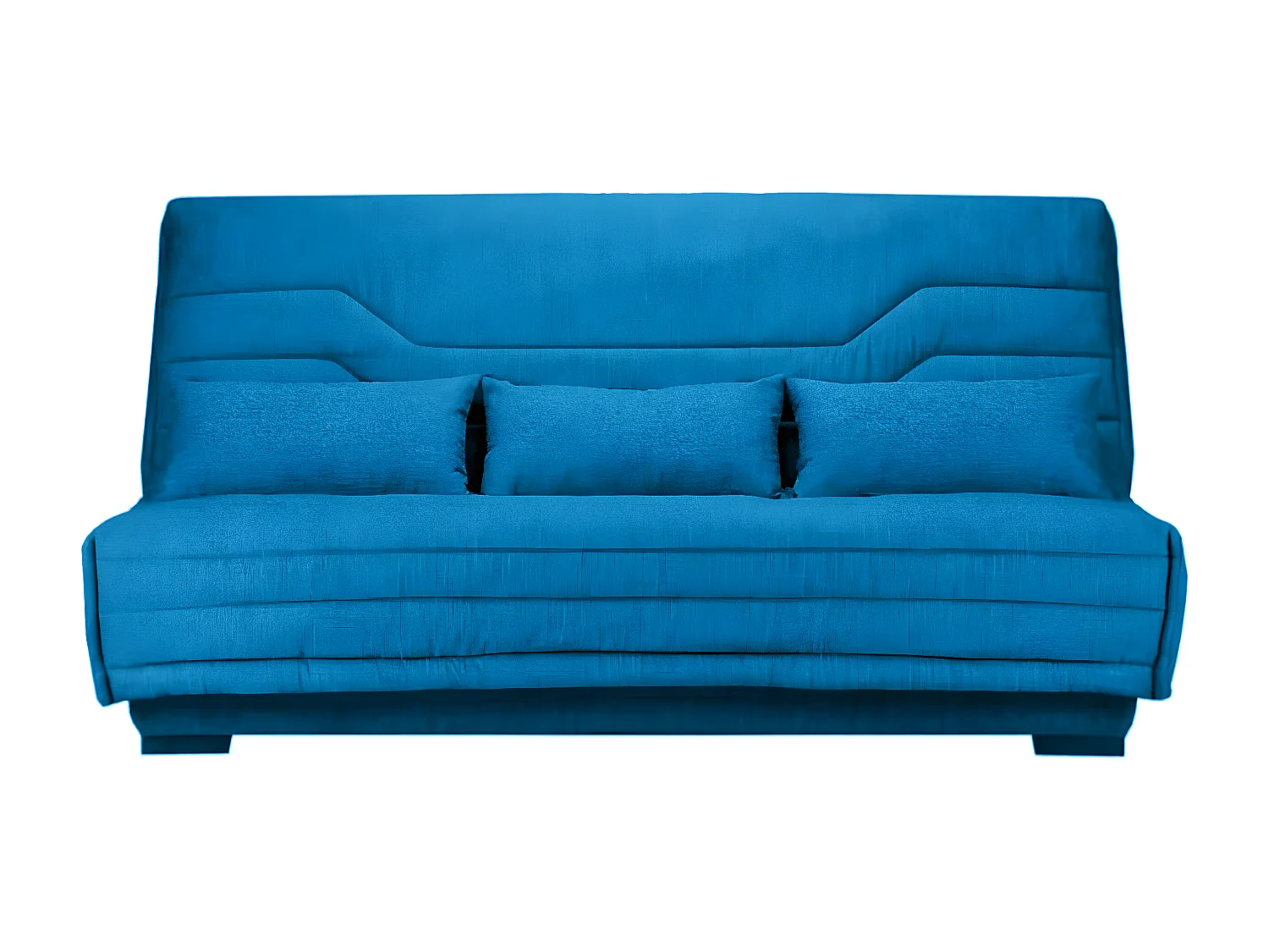 Clic Clac bank nieuwe stof met Bultex matrasbox 15 cm Bianca 140x200 cm-Kleur Blauwe Eend