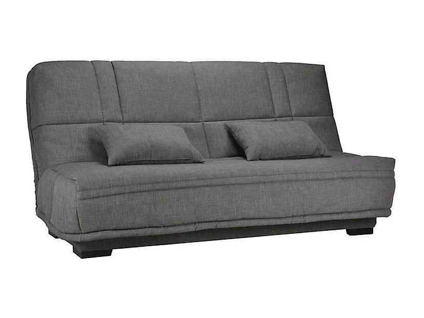 Canapé clic clac tissu avec rangement matelas Starlux 17cm Minel 207cm-Couleur Rouge