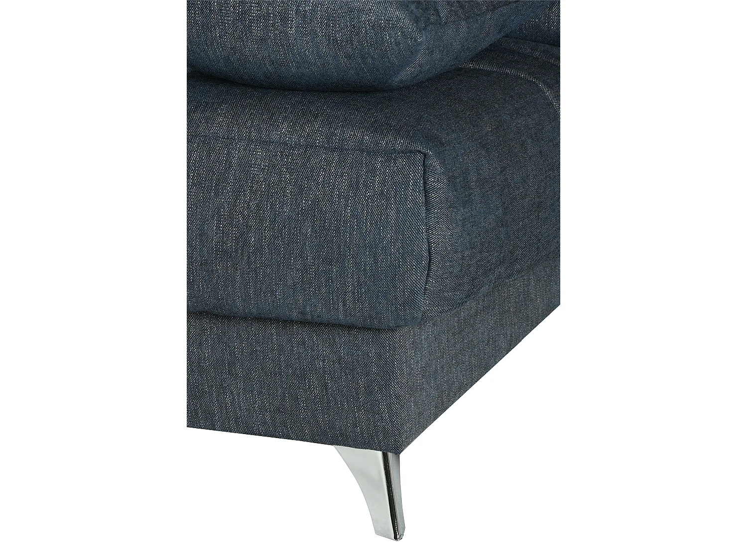 Banquette Clic-clac tissu 130x190 matelas Bultex 14cm avec rangement Belax-Couleur Bleu canard