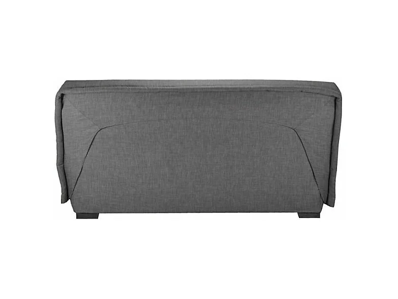 Canapé Clic Clac nouveau tissu avec coffre matelas Bultex 15cm Bianca 140x200-Couleur Jaune ambre