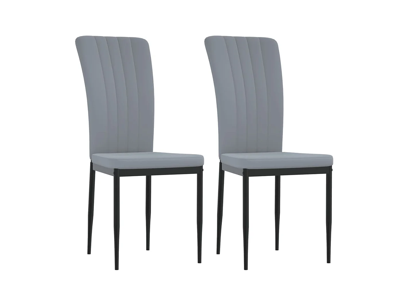 Eetkamerstoelen 2 st fluweel lichtgrijs