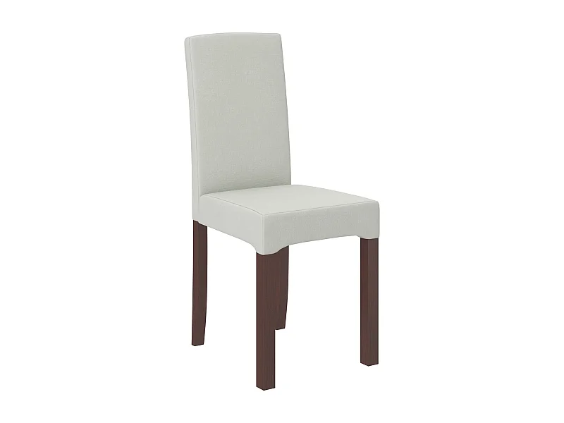 Chaise bois Noyer foncé et tissu au choix Zakria-Tissu 27118