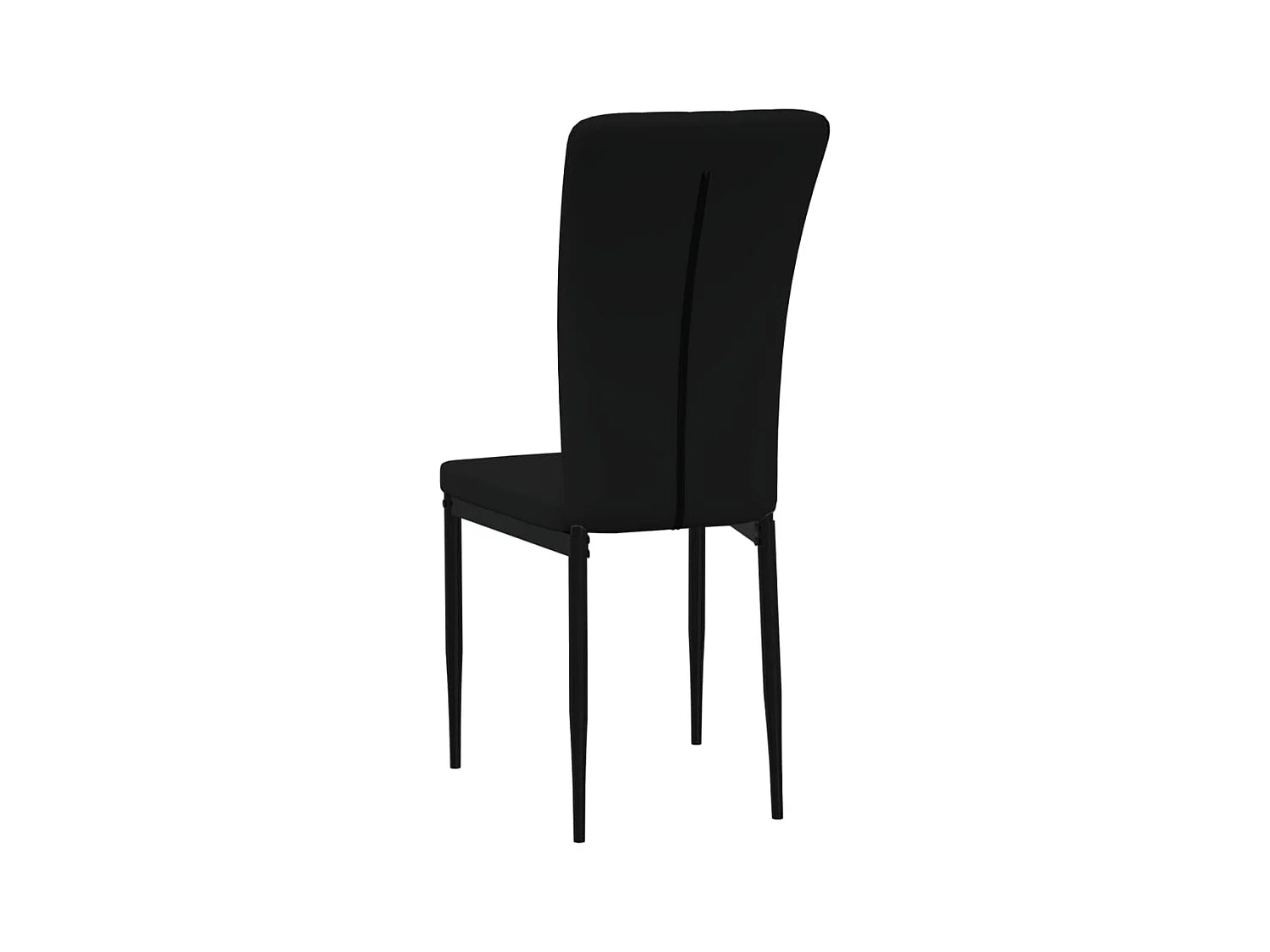 Eetkamerstoelen 4 st fluweel zwart