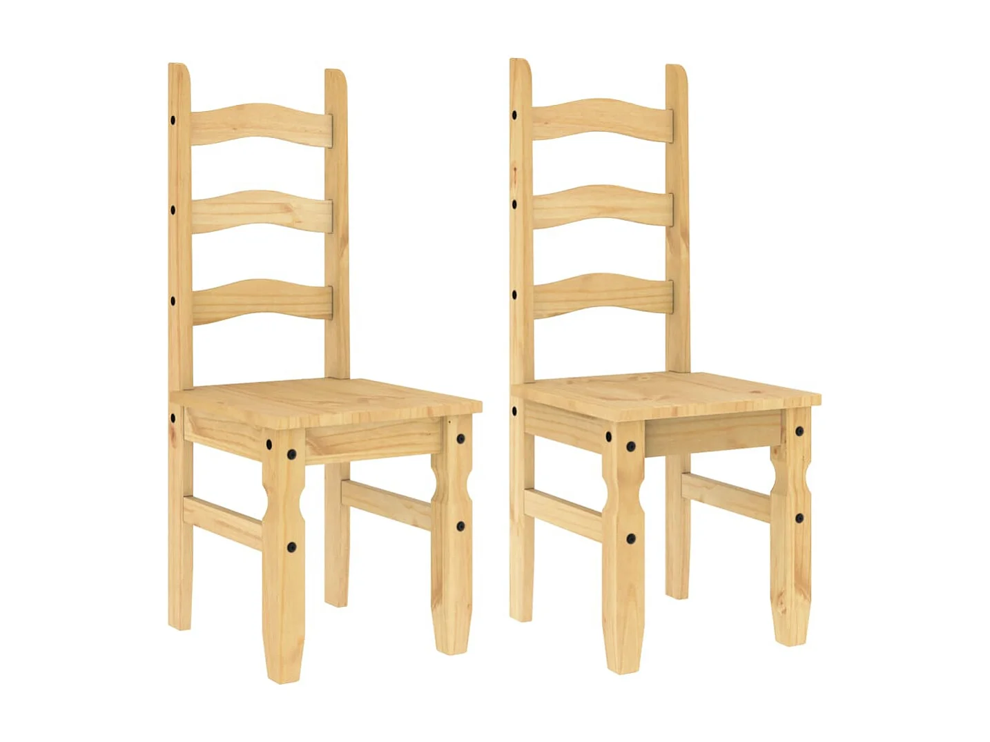 Chaises à manger lot de 2 Corona 42x47x107 bois massif de pin