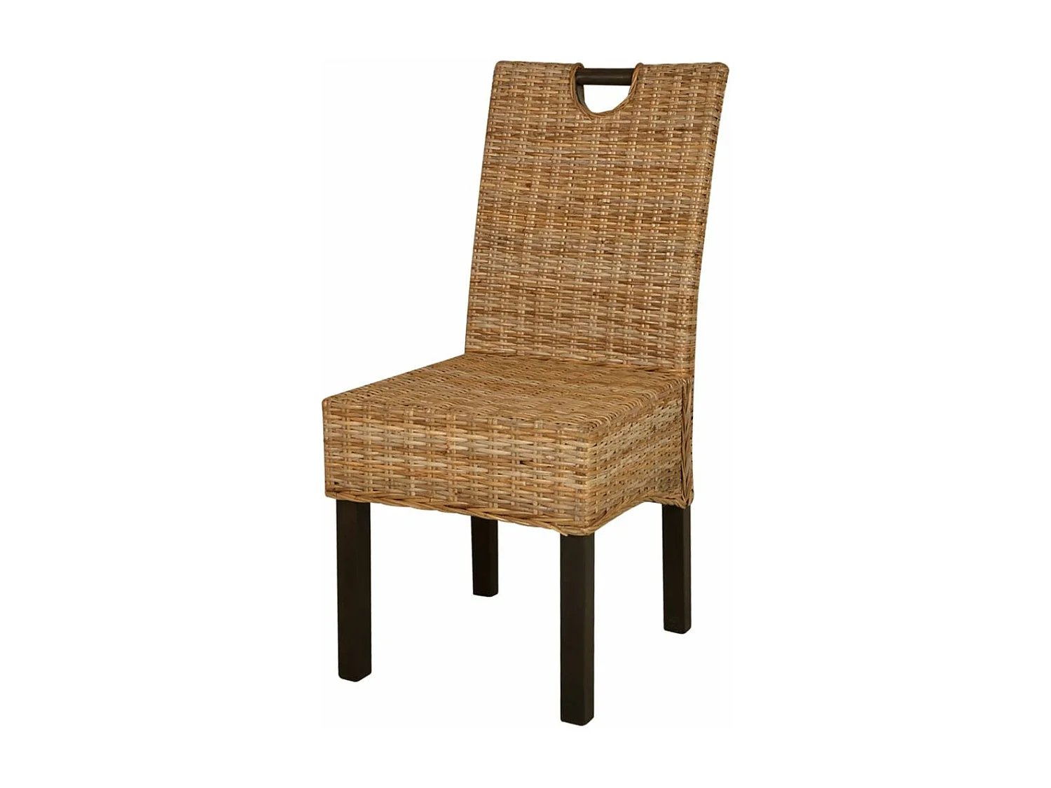 Chaises de salle à manger 6 pcs Rotin Kubu Bois de manguier 2