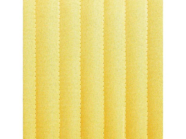 Chaise tissu jaune et pieds métal noir Mikee - Lot de 4