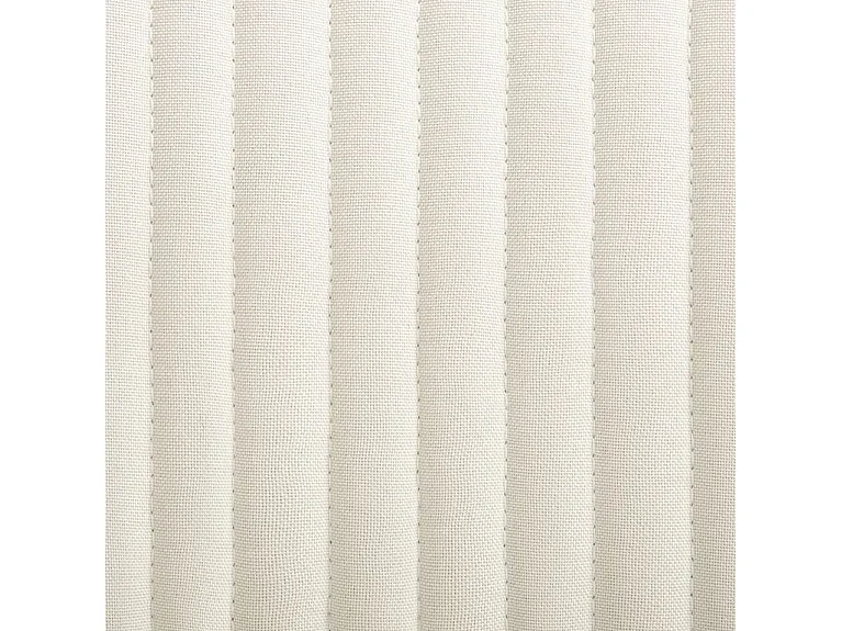 Chaise tissu crème et pieds métal noir Mikee - Lot de 4