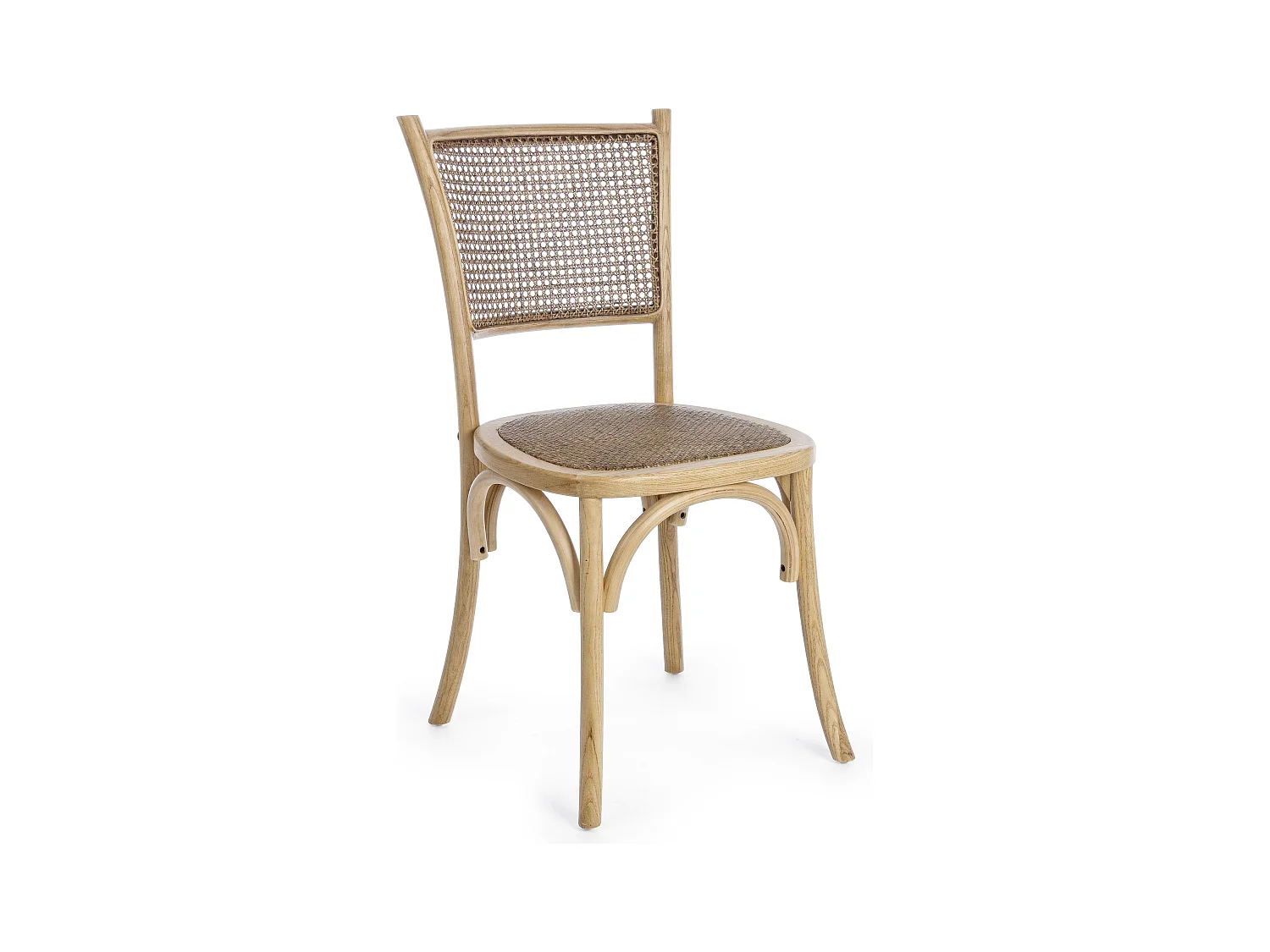 Chaise en bois d'orme naturel Carrel - Lot de 2