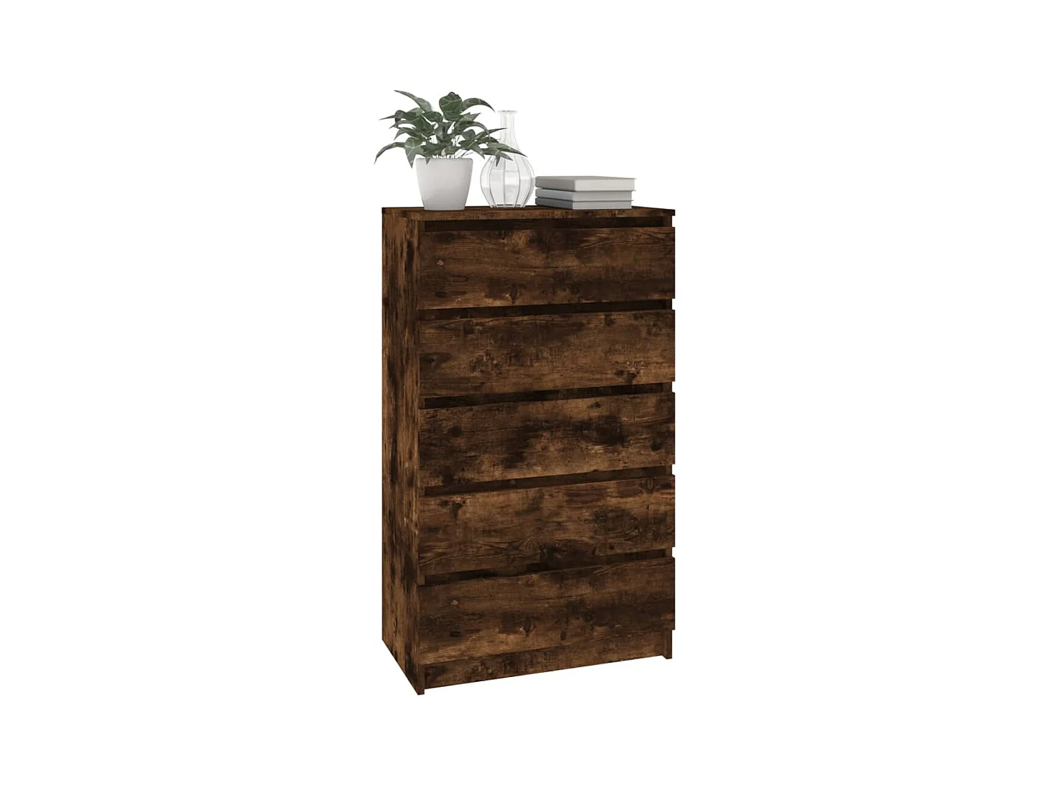 Commode Chêne fumé 60x36x103 Bois d'ingénierie