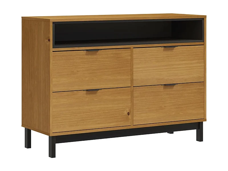 Commode FLAM 110x40x80 bois de pin massif