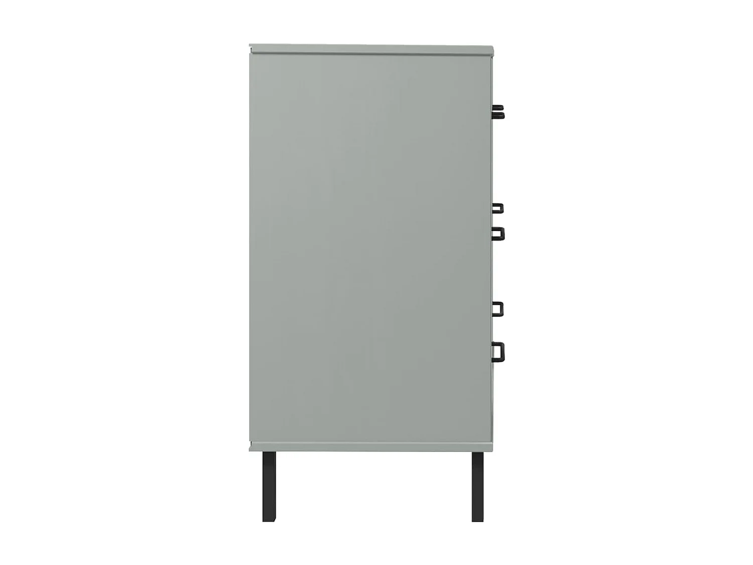 Buffet avec 3 tiroirs Gris 77x40x79,5 Bois massif OSLO